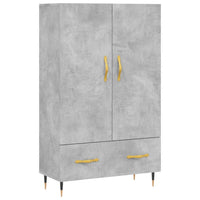 Thumbnail for Highboard Betongrau 69,5x31x115 cm Holzwerkstoff