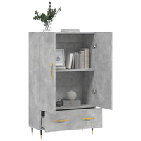 Thumbnail for Highboard Betongrau 69,5x31x115 cm Holzwerkstoff