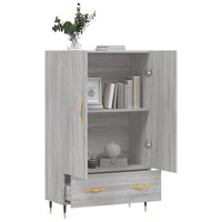 Thumbnail for Highboard Grau Sonoma 69,5x31x115 cm Holzwerkstoff