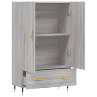 Thumbnail for Highboard Grau Sonoma 69,5x31x115 cm Holzwerkstoff