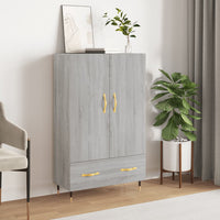 Thumbnail for Highboard Grau Sonoma 69,5x31x115 cm Holzwerkstoff