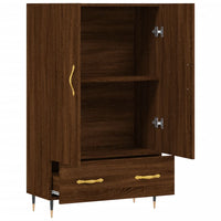 Thumbnail for Highboard Braun Eichen-Optik 69,5x31x115 cm Holzwerkstoff