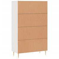Thumbnail for Highboard Weiß 69,5x31x115 cm Holzwerkstoff