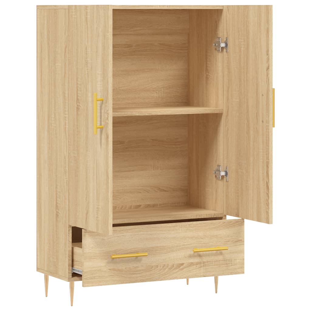 Highboard Sonoma-Eiche 69,5x31x115 cm Holzwerkstoff