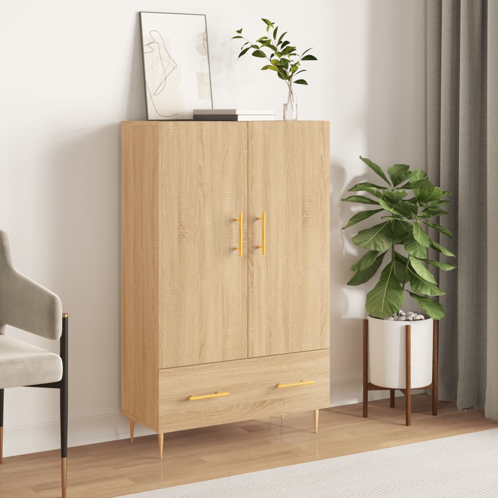 Highboard Sonoma-Eiche 69,5x31x115 cm Holzwerkstoff