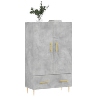 Thumbnail for Highboard Betongrau 69,5x31x115 cm Holzwerkstoff