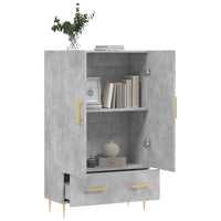 Thumbnail for Highboard Betongrau 69,5x31x115 cm Holzwerkstoff