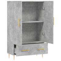 Thumbnail for Highboard Betongrau 69,5x31x115 cm Holzwerkstoff