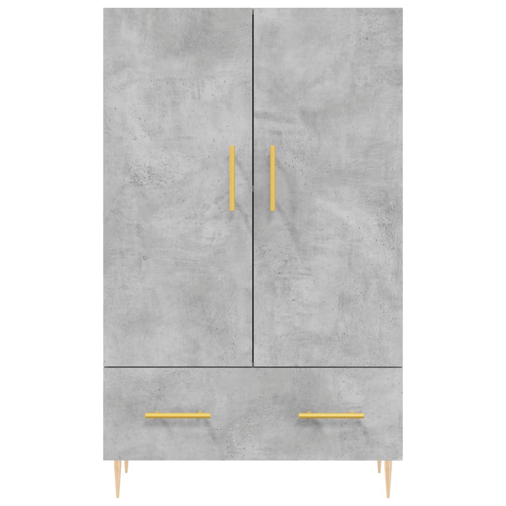 Highboard Betongrau 69,5x31x115 cm Holzwerkstoff