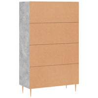 Thumbnail for Highboard Betongrau 69,5x31x115 cm Holzwerkstoff