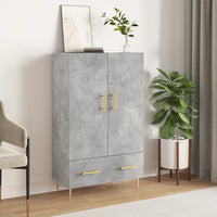 Thumbnail for Highboard Betongrau 69,5x31x115 cm Holzwerkstoff