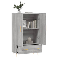 Thumbnail for Highboard Grau Sonoma 69,5x31x115 cm Holzwerkstoff
