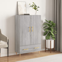 Thumbnail for Highboard Grau Sonoma 69,5x31x115 cm Holzwerkstoff