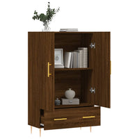 Thumbnail for Highboard Braun Eichen-Optik 69,5x31x115 cm Holzwerkstoff