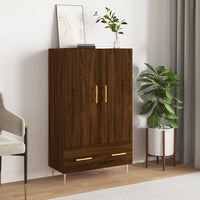 Thumbnail for Highboard Braun Eichen-Optik 69,5x31x115 cm Holzwerkstoff