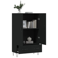 Thumbnail for Highboard Schwarz 69,5x31x115 cm Holzwerkstoff