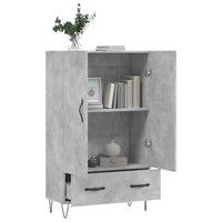 Thumbnail for Highboard Betongrau 69,5x31x115 cm Holzwerkstoff
