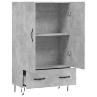 Thumbnail for Highboard Betongrau 69,5x31x115 cm Holzwerkstoff
