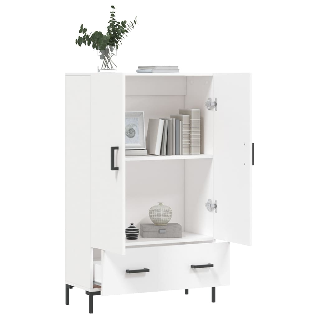 Highboard Weiß 69,5x31x115 cm Holzwerkstoff