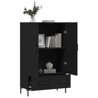 Thumbnail for Highboard Schwarz 69,5x31x115 cm Holzwerkstoff