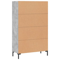 Thumbnail for Highboard Betongrau 69,5x31x115 cm Holzwerkstoff
