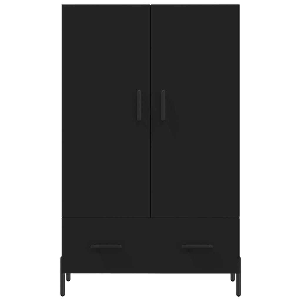 Highboard Schwarz 69,5x31x115 cm Holzwerkstoff