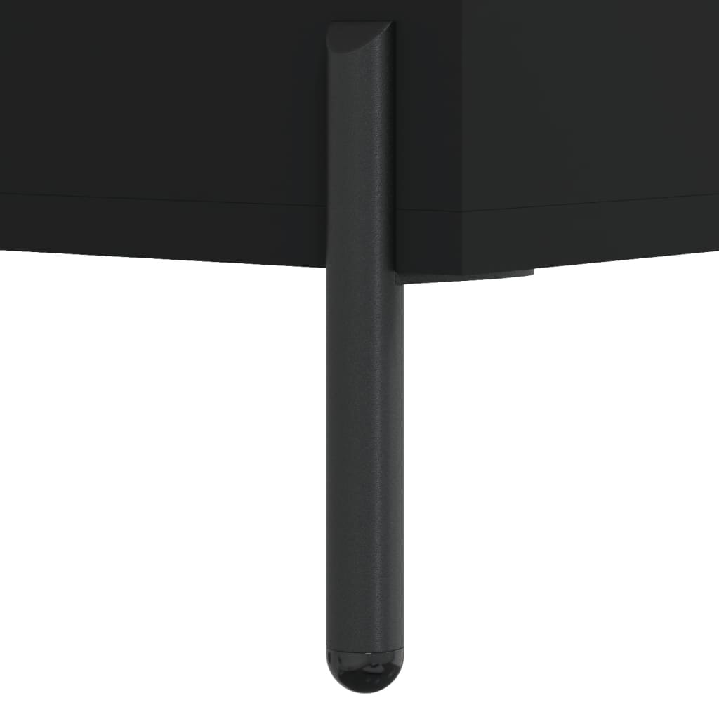 Highboard Schwarz 69,5x31x115 cm Holzwerkstoff