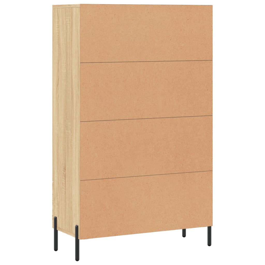Highboard Sonoma-Eiche 69,5x31x115 cm Holzwerkstoff