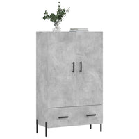 Thumbnail for Highboard Betongrau 69,5x31x115 cm Holzwerkstoff