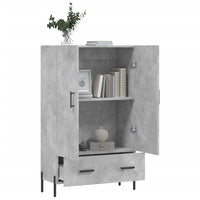 Thumbnail for Highboard Betongrau 69,5x31x115 cm Holzwerkstoff