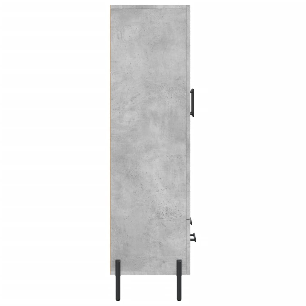Highboard Betongrau 69,5x31x115 cm Holzwerkstoff
