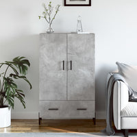 Thumbnail for Highboard Betongrau 69,5x31x115 cm Holzwerkstoff