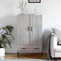 Thumbnail for Highboard Grau Sonoma 69,5x31x115 cm Holzwerkstoff