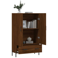 Thumbnail for Highboard Braun Eichen-Optik 69,5x31x115 cm Holzwerkstoff