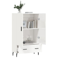 Thumbnail for Highboard Hochglanz-Weiß 69,5x31x115 cm Holzwerkstoff