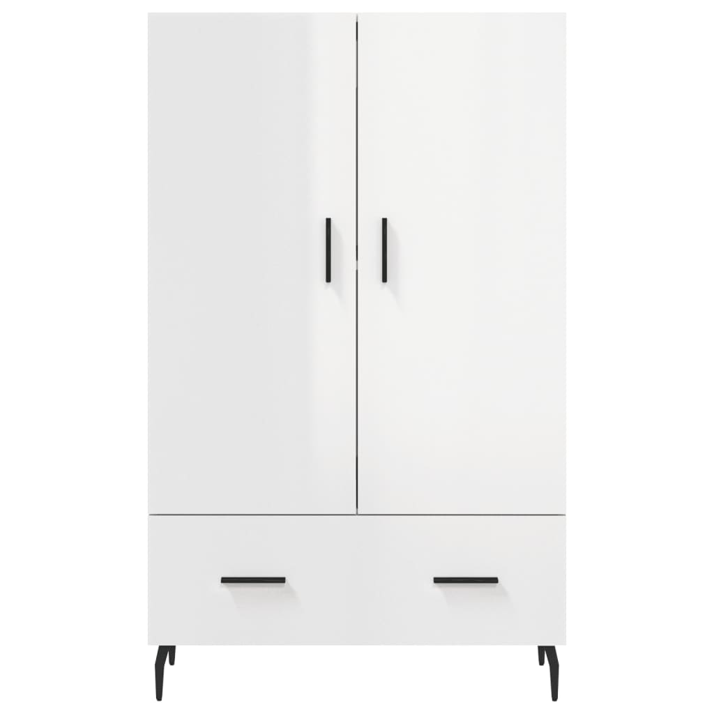 Highboard Hochglanz-Weiß 69,5x31x115 cm Holzwerkstoff