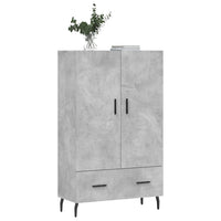 Thumbnail for Highboard Betongrau 69,5x31x115 cm Holzwerkstoff
