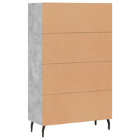 Thumbnail for Highboard Betongrau 69,5x31x115 cm Holzwerkstoff