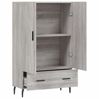 Thumbnail for Highboard Grau Sonoma 69,5x31x115 cm Holzwerkstoff