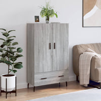Thumbnail for Highboard Grau Sonoma 69,5x31x115 cm Holzwerkstoff
