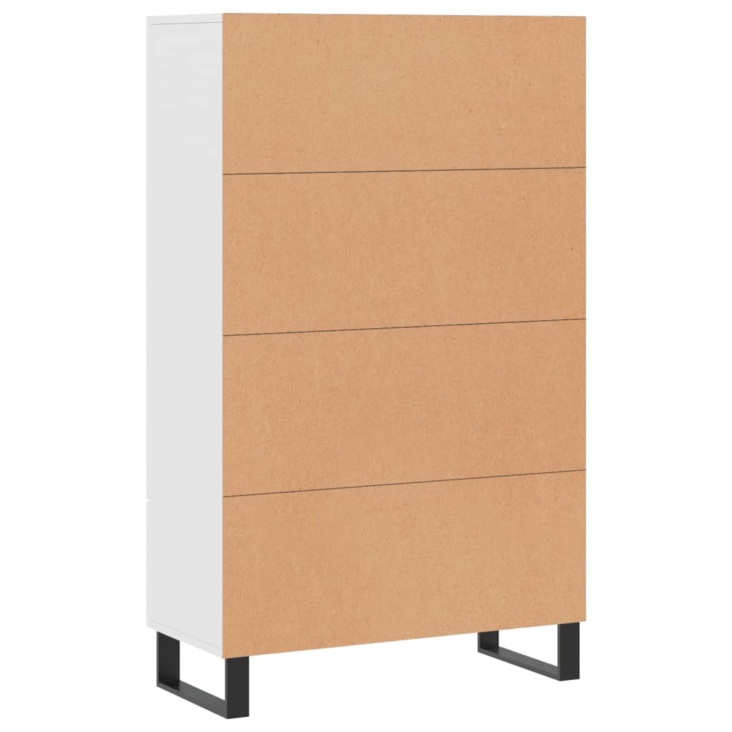Highboard Weiß 69,5x31x115 cm Holzwerkstoff
