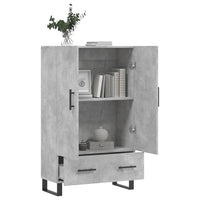 Thumbnail for Highboard Betongrau 69,5x31x115 cm Holzwerkstoff