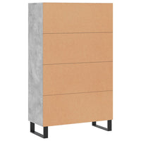Thumbnail for Highboard Betongrau 69,5x31x115 cm Holzwerkstoff