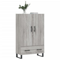 Thumbnail for Highboard Grau Sonoma 69,5x31x115 cm Holzwerkstoff