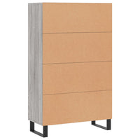 Thumbnail for Highboard Grau Sonoma 69,5x31x115 cm Holzwerkstoff