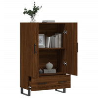 Thumbnail for Highboard Braun Eichen-Optik 69,5x31x115 cm Holzwerkstoff