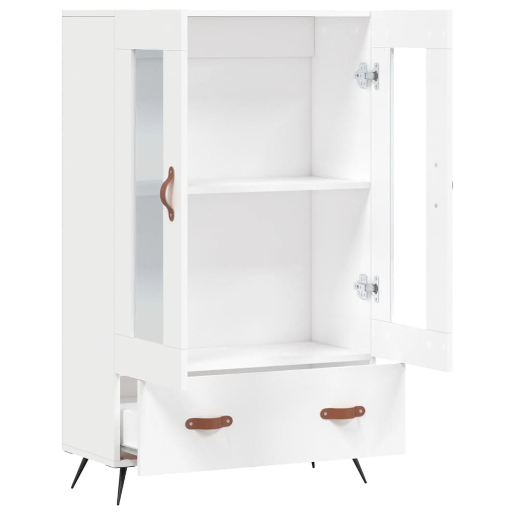 Highboard Weiß 69,5x31x115 cm Holzwerkstoff