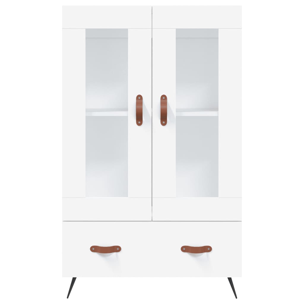 Highboard Weiß 69,5x31x115 cm Holzwerkstoff