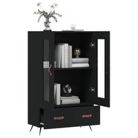 Thumbnail for Highboard Schwarz 69,5x31x115 cm Holzwerkstoff