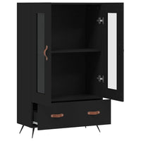 Thumbnail for Highboard Schwarz 69,5x31x115 cm Holzwerkstoff